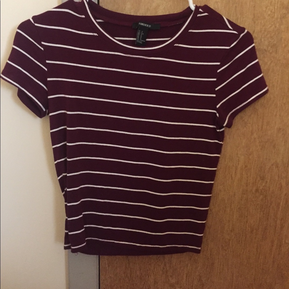 Stripped cropped tee