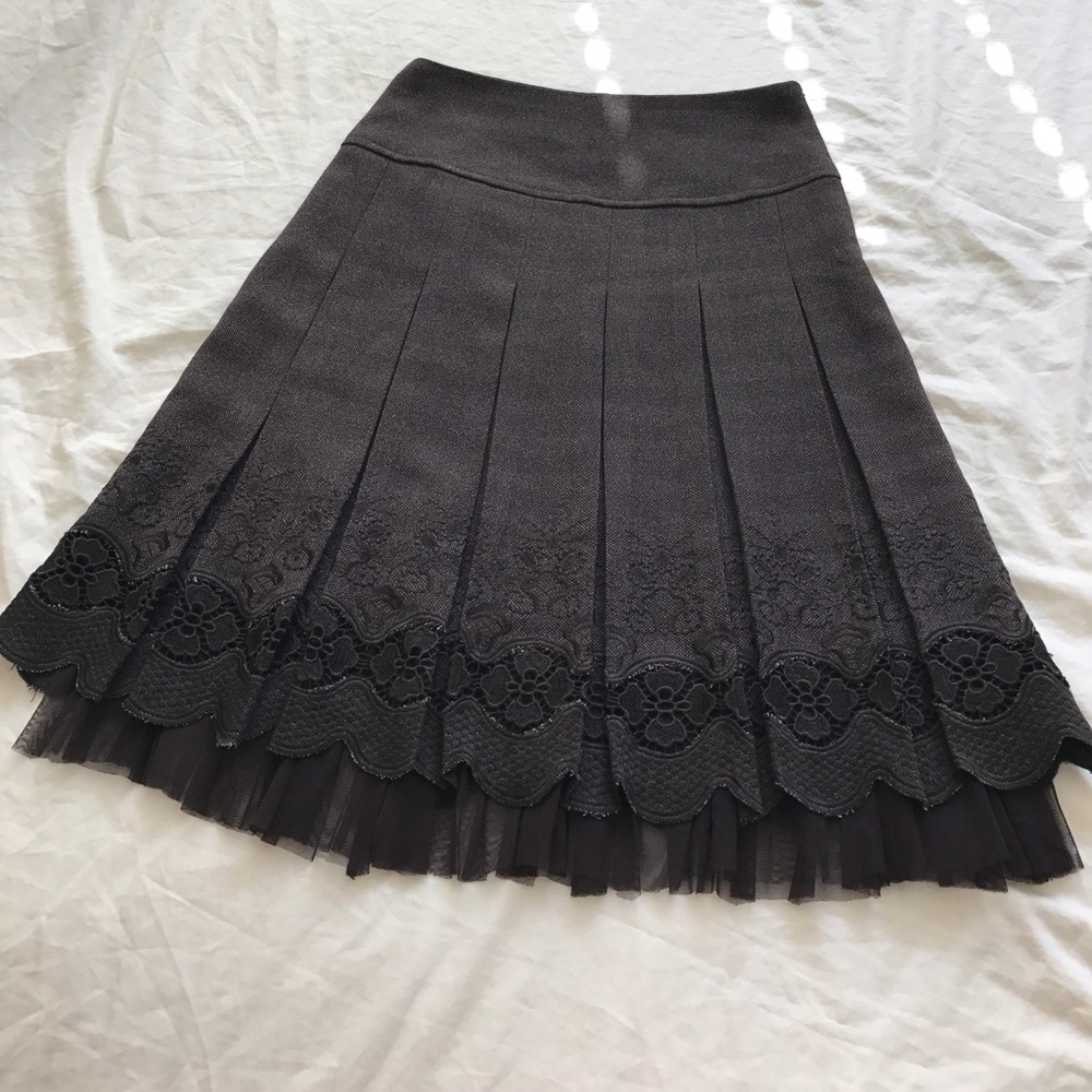 Tweed Lace Skirt - Picture 2 of 3