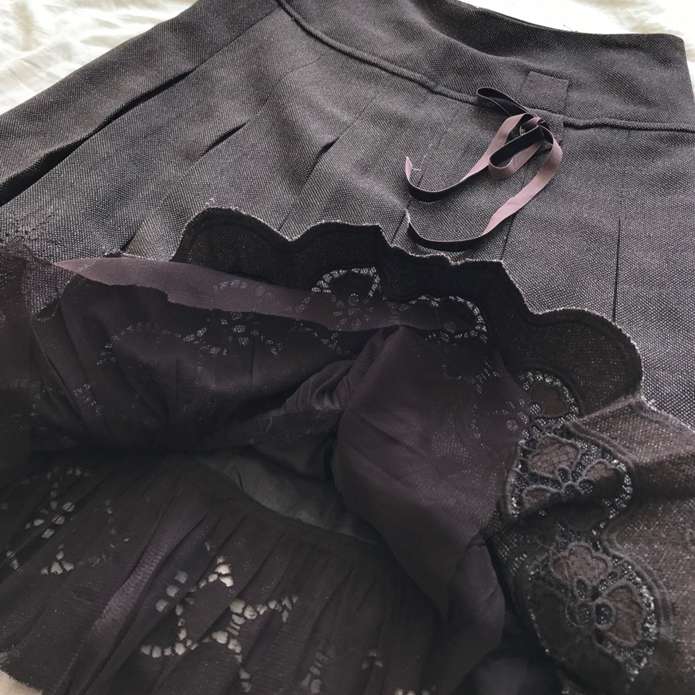 Tweed Lace Skirt - Picture 3 of 3