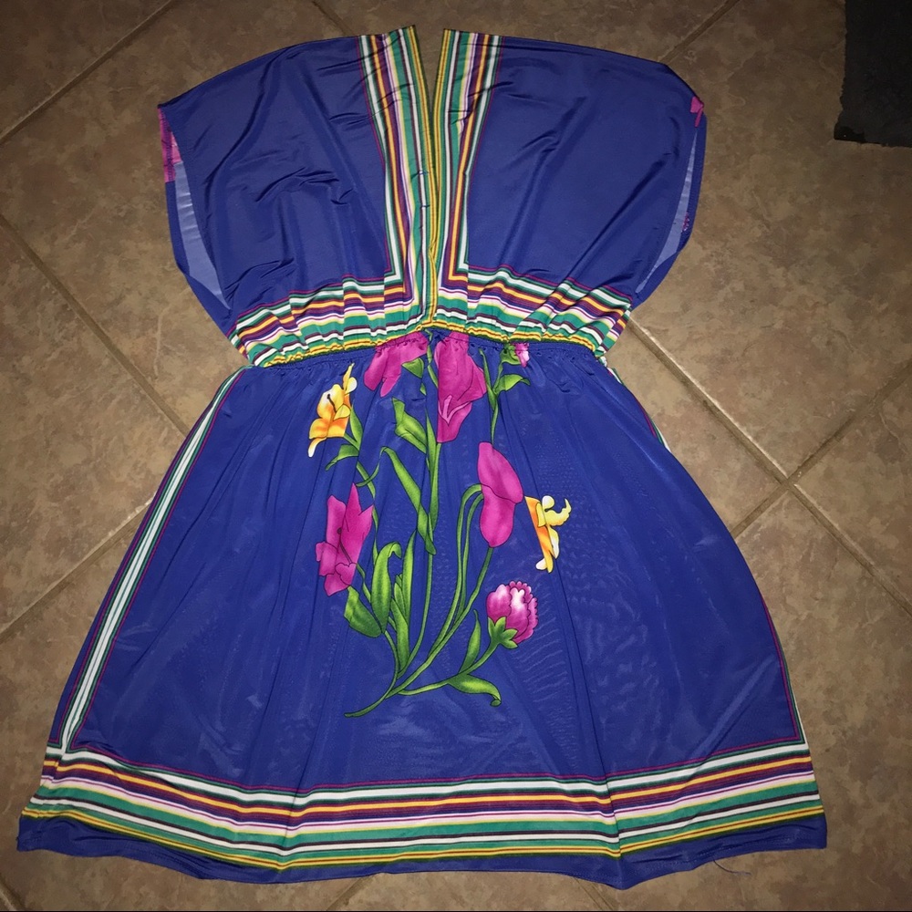 Blue Floral Dress