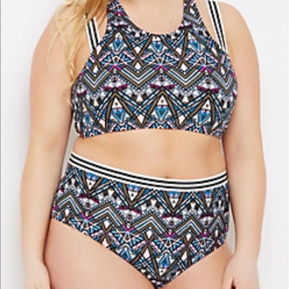 Rue 21 Tribal Print Plus Size Bikini
