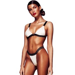 White Mimi Ferrari Bikini Bottom Mochi Swim