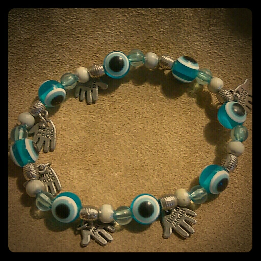 Handmade evil eye bracelet