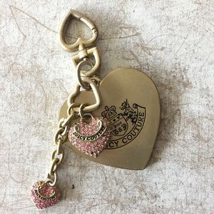 Juicy Couture Heart shaped Keychain ✨
