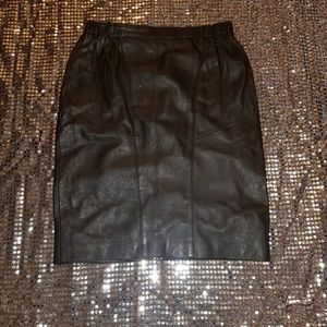 Leather Pencil Skirt