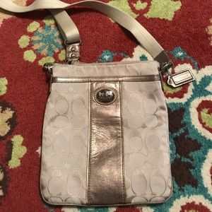 Super cute Gold Coach Crossbody!