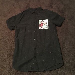 On The Byas button up tee