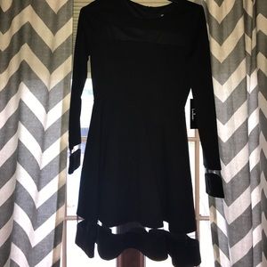 NWT Lulus sheer black dress