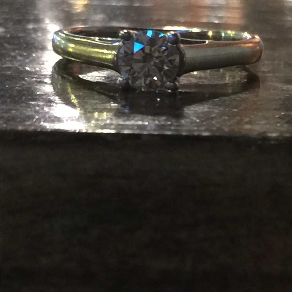 Tolkowsky Diamond ring 0.50 ct. ideal cut