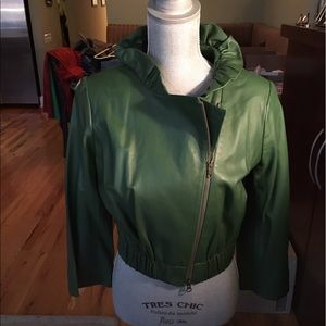 Robert Rodriguez shrunken leather jacket