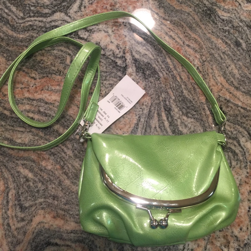 Lime green Crossbody bag. NWT