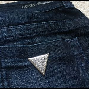 premium guess jeans with Swarovski crystals!!