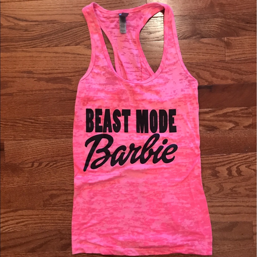 Beast Mode Barbie tank size small