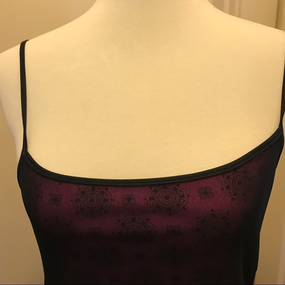 VINTAGE SPORTSGIRL PINK DRESS W/BLACK OVERLAY!