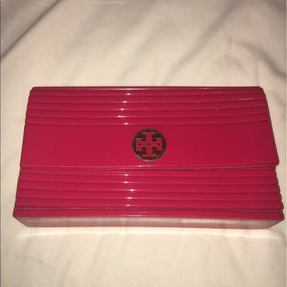 Tory Burch Handbags - Tory burch clutch fuchsia