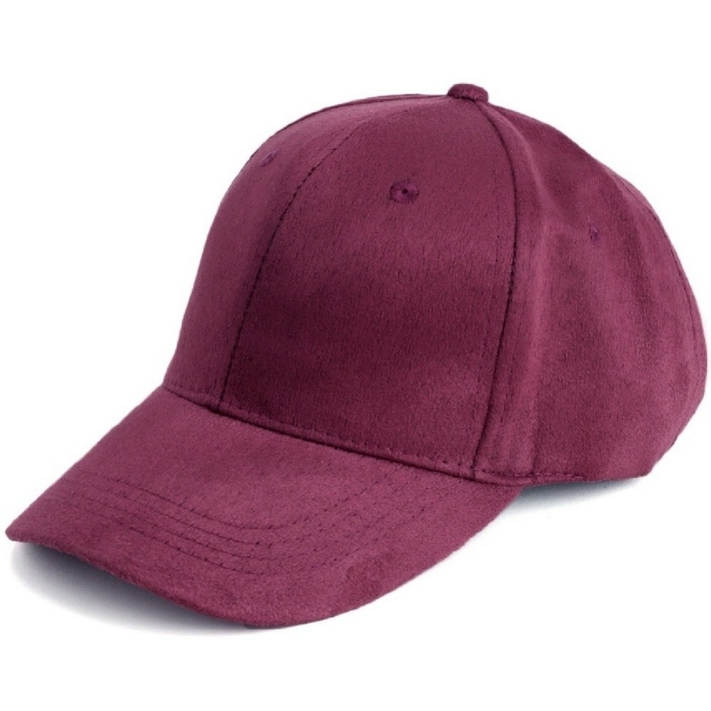 Maroon Vegan Suede Hat