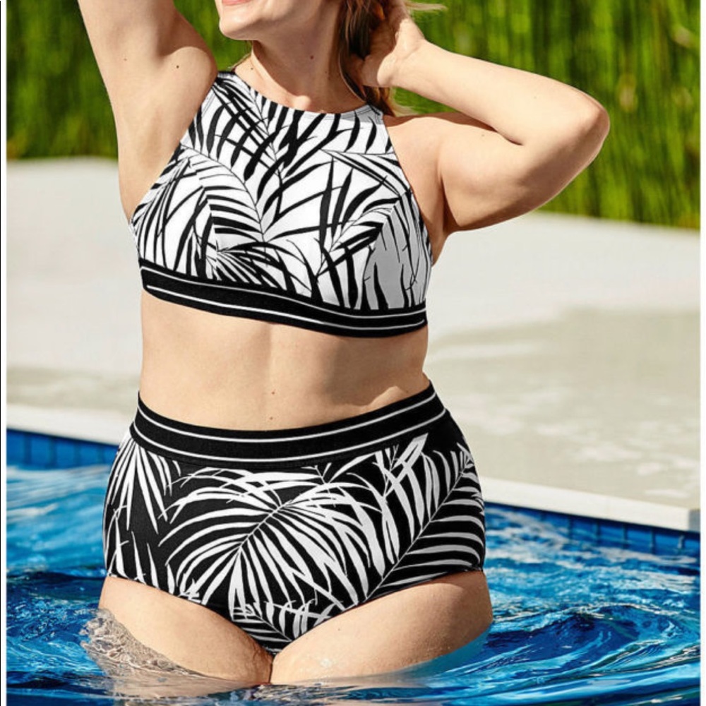 Lane Bryant 2 Piece high waisted Bikini Size 28