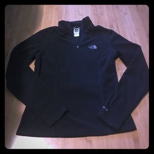 North Face black fleece pullover