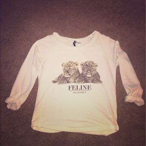 Casual sweatshirt top