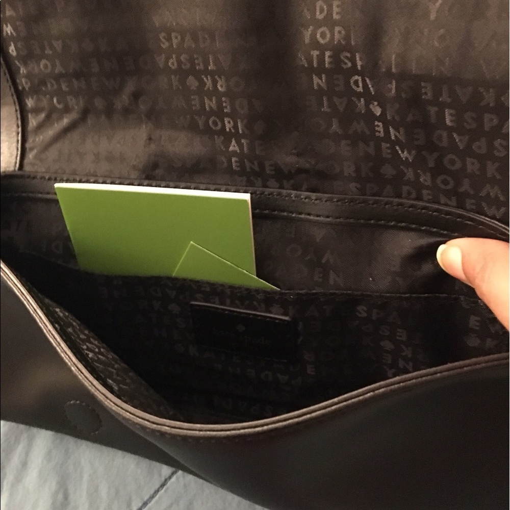 Brand new Kate spade clutch in black leather - Picture 3 of 5