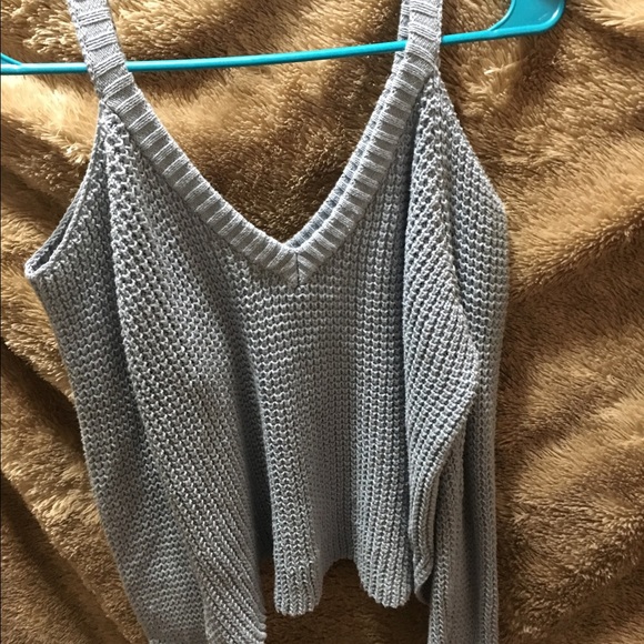 PacSun Sweaters - Blue open shoulder sweater from PACSUN