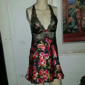 Victoria's Secret Floral Lingere Teddie Size M