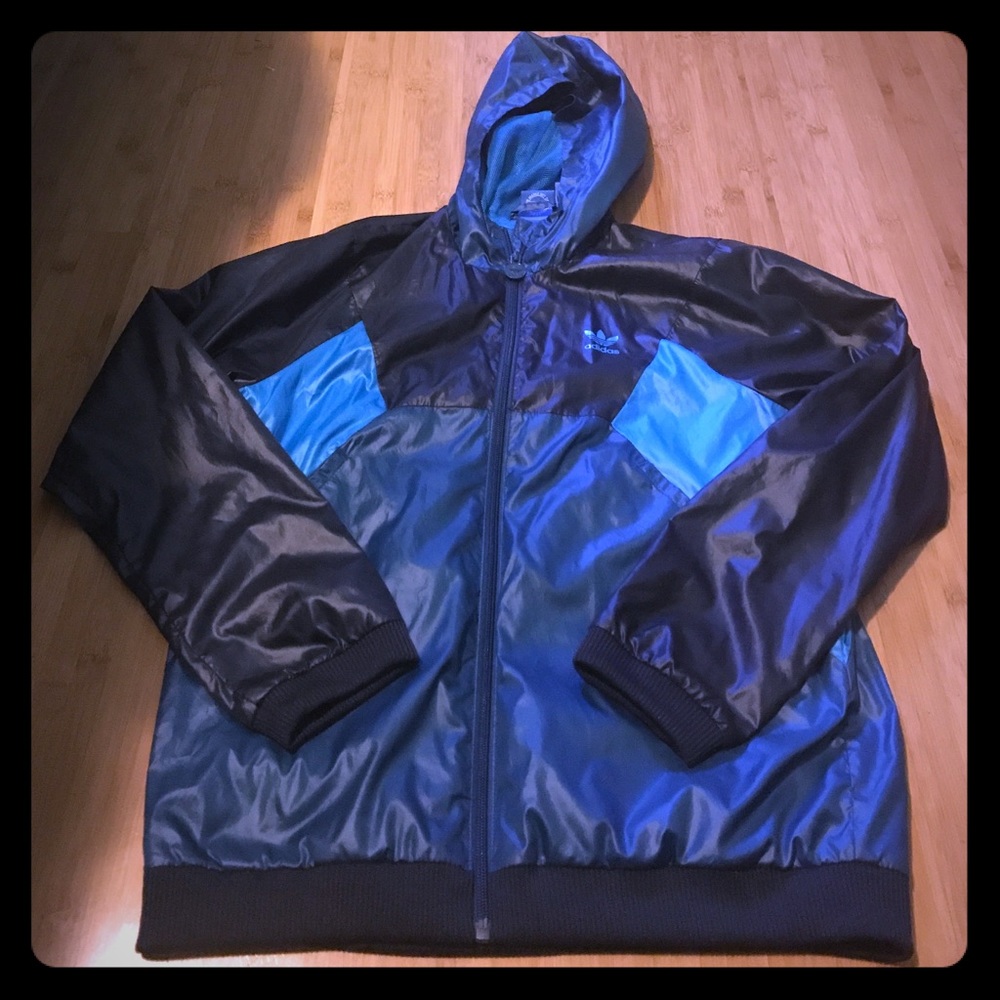 Adidas multi blue sweat suit zip up