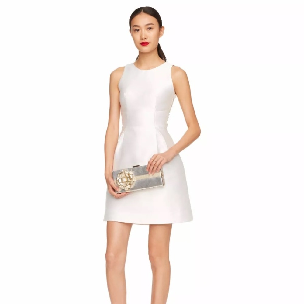 NWT Kate Spade Wedding Bow Back White Dress 0
