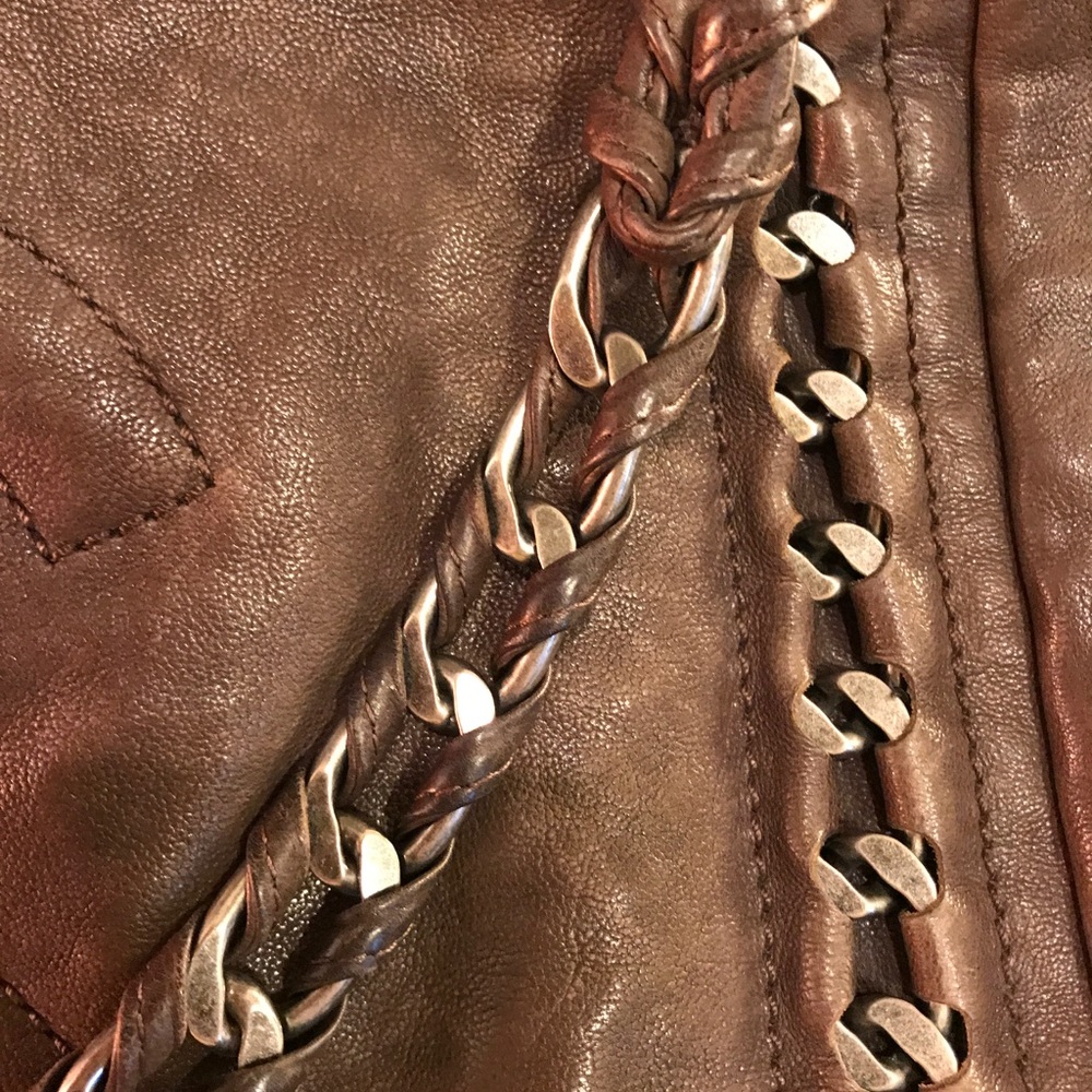 CHANEL Stone Brown-Grey Large Bag - Picture 6 of 8