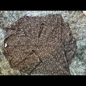 Lularoe Lindsey (?) brown and cream. Sz medium