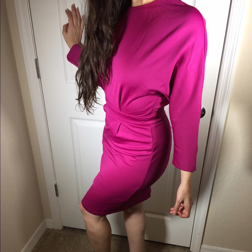 Fuchsia pencil dress