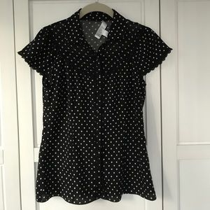 Sheer Polka Dot Blouse