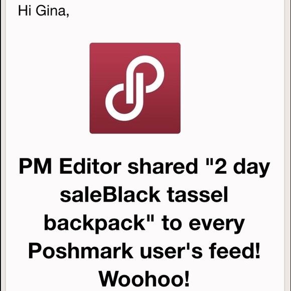 Black tassel backpack - Picture 4 of 8