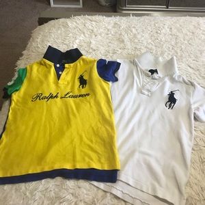 2 y polo Ralph Lauren shirts