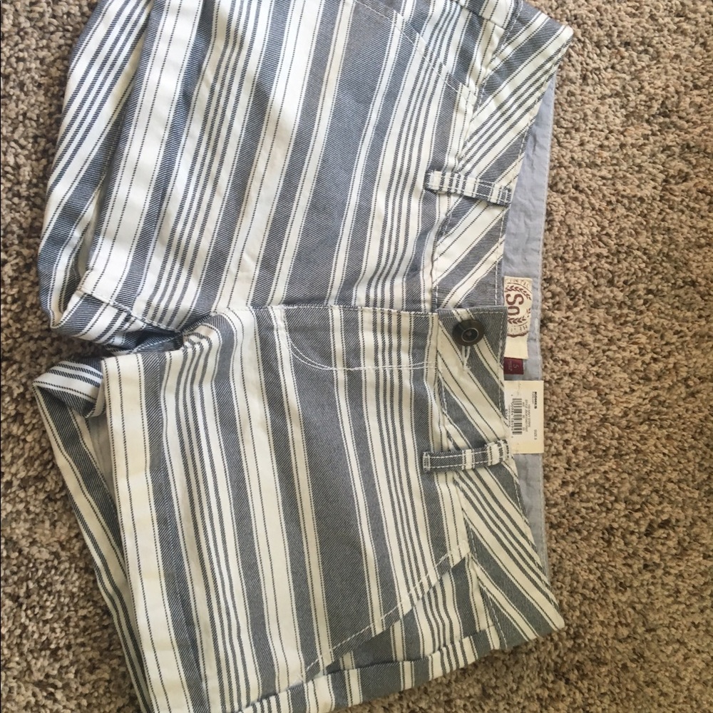 Blue striped short brand new
