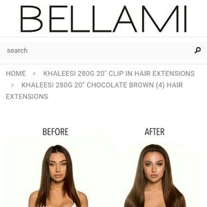Bellami Khaleesi Human Hair Clip in Extensions 20"