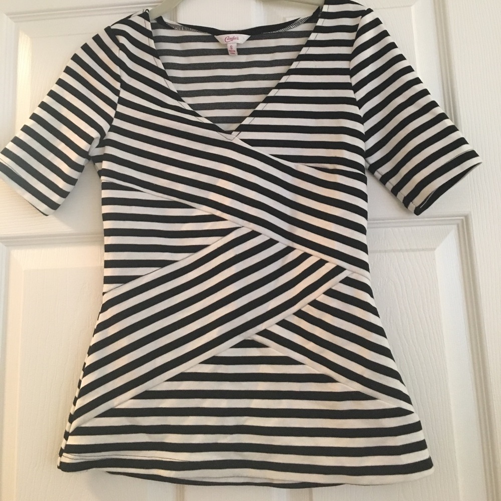 Black and white shirt