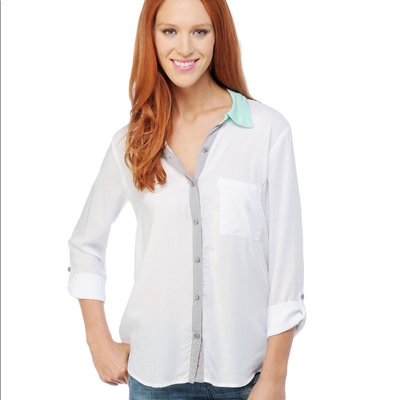 Splendid Collared Blouse - Picture 1 of 6