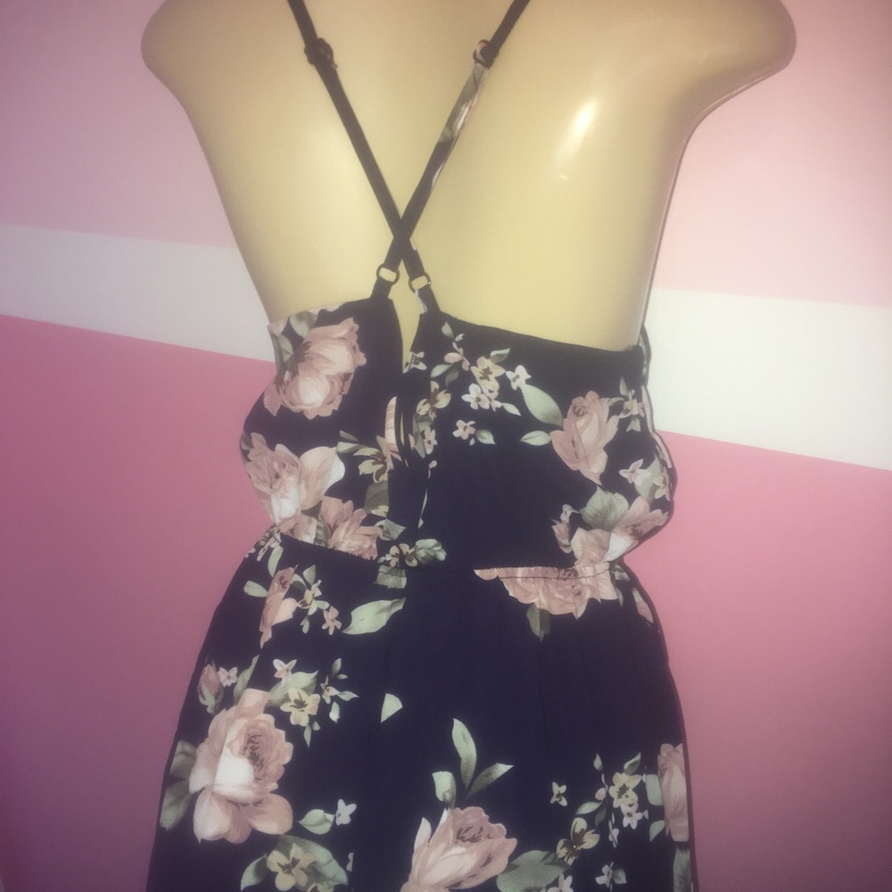 New Navy Floral Jumpsuit / Trouser Pants Romper - Picture 6 of 6