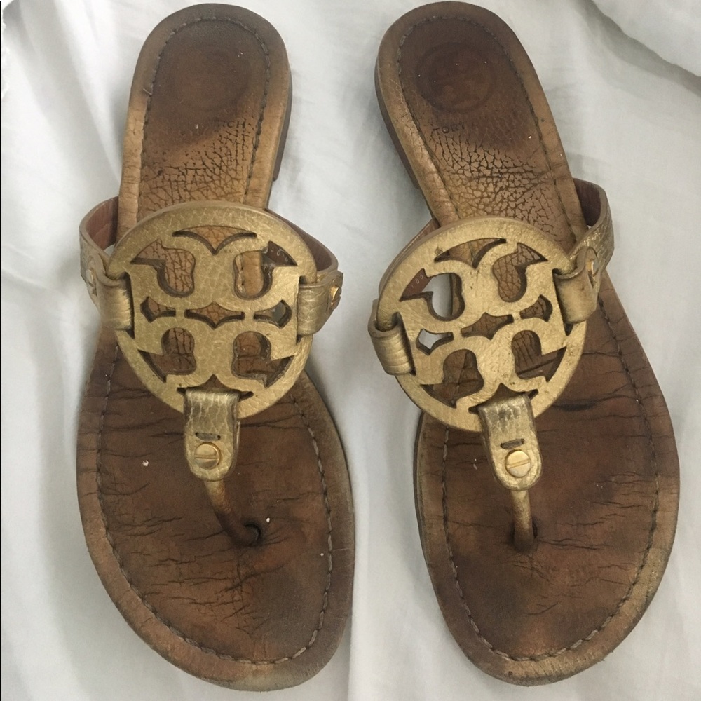 Gold Tory Burch Sandals