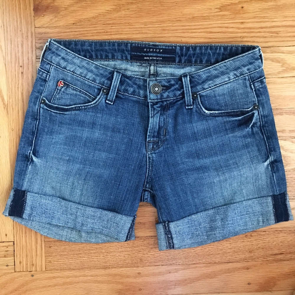 Hudson cuffed denim shorts