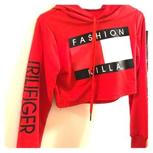 Tommy Hilfiger / Fashion Killa cropped hoodie