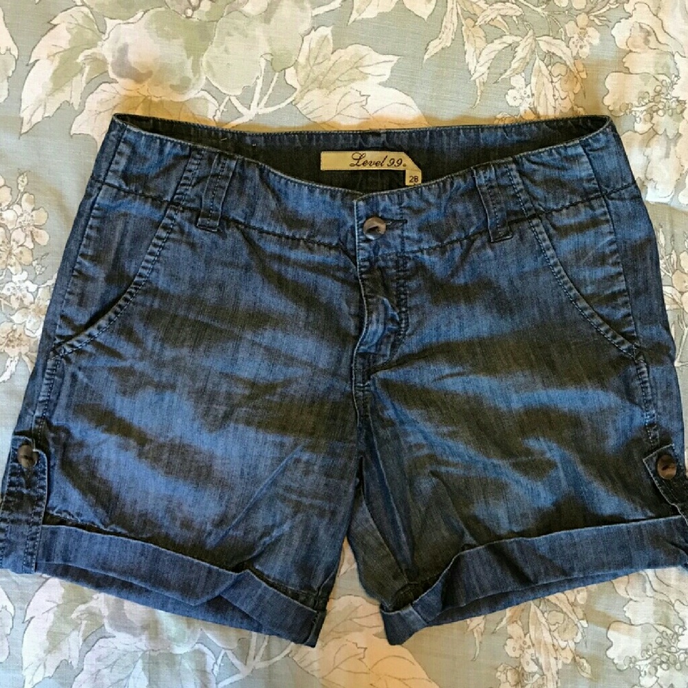 Anthropologie Level 99 Denim Shorts