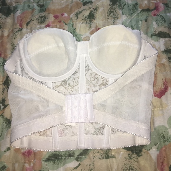 White Lace Bustier Top - Picture 3 of 3