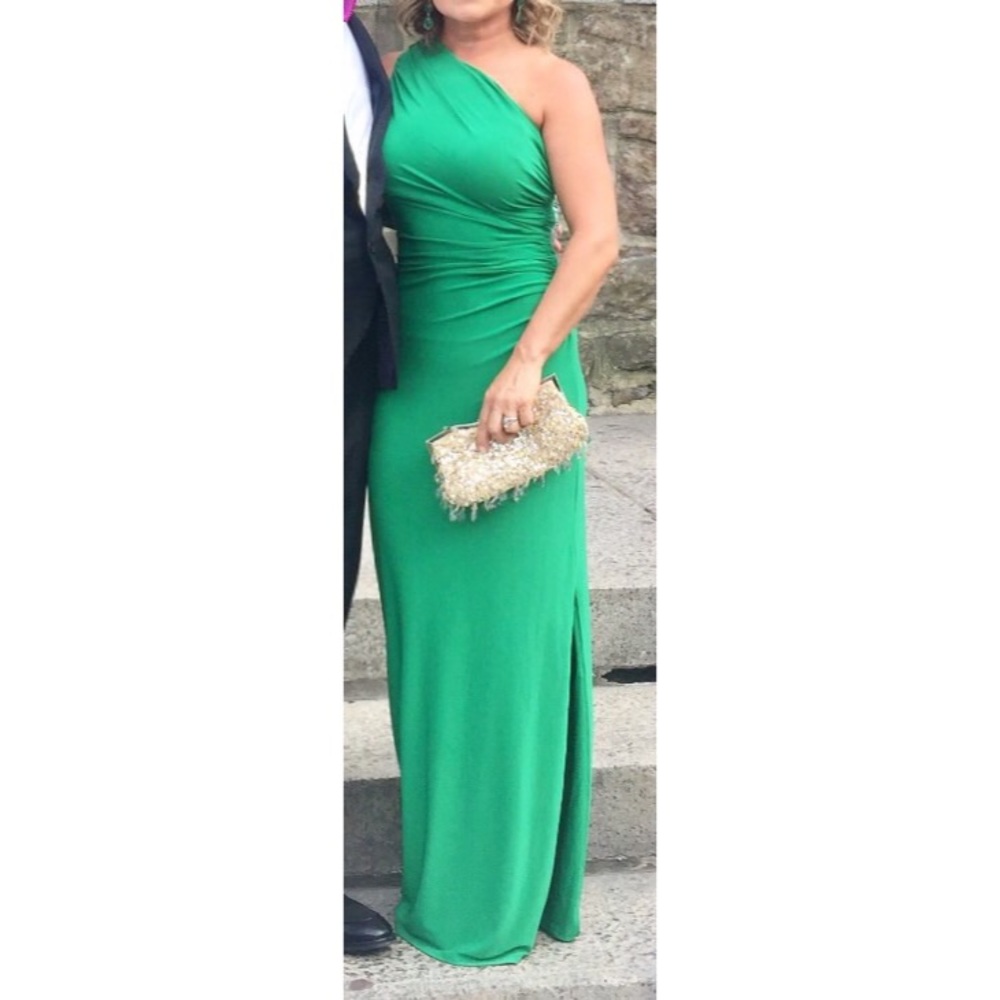 Emerald green gown