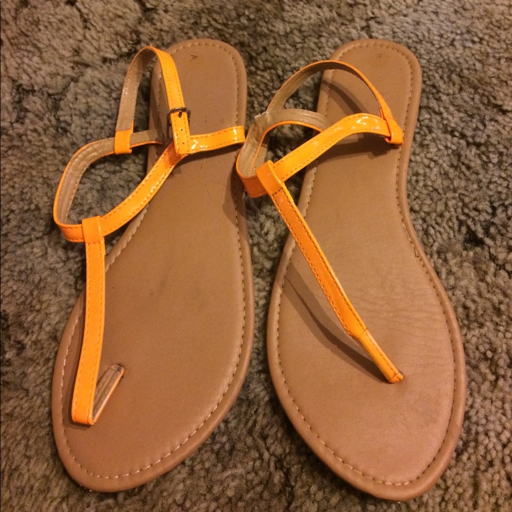 Orange sandals