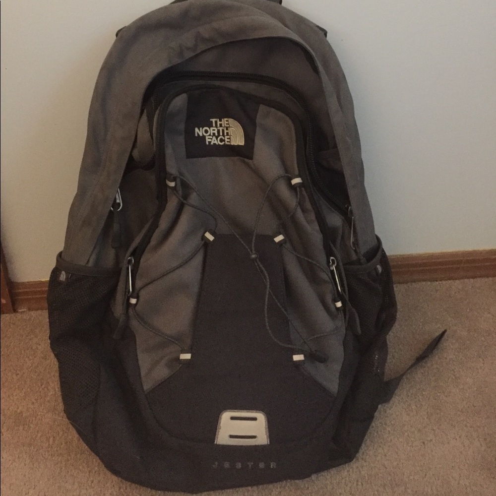North face grey jester backpack