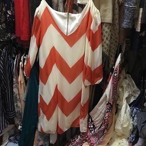 NWT CHEVRON DRESS