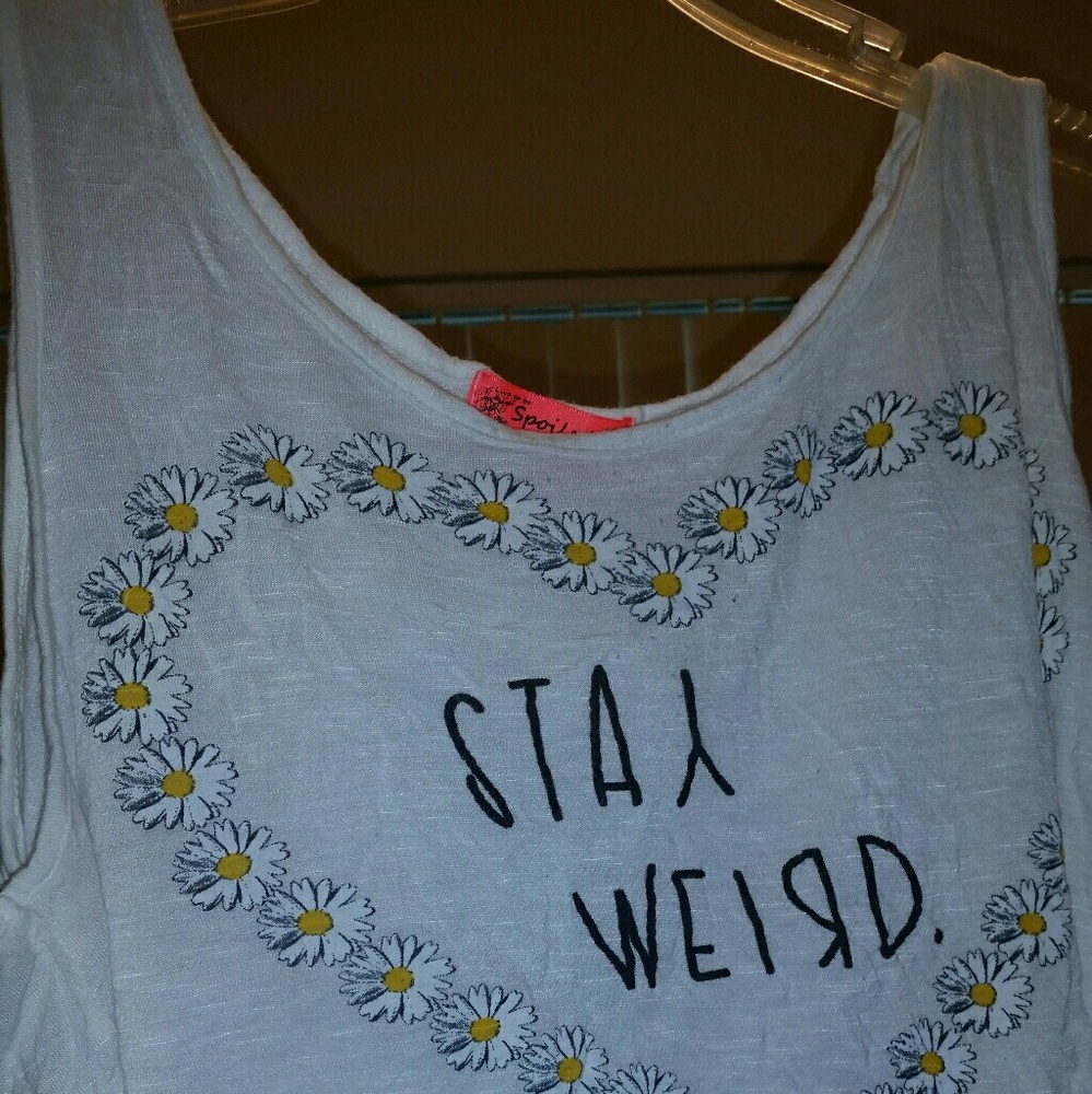 White tank crop top