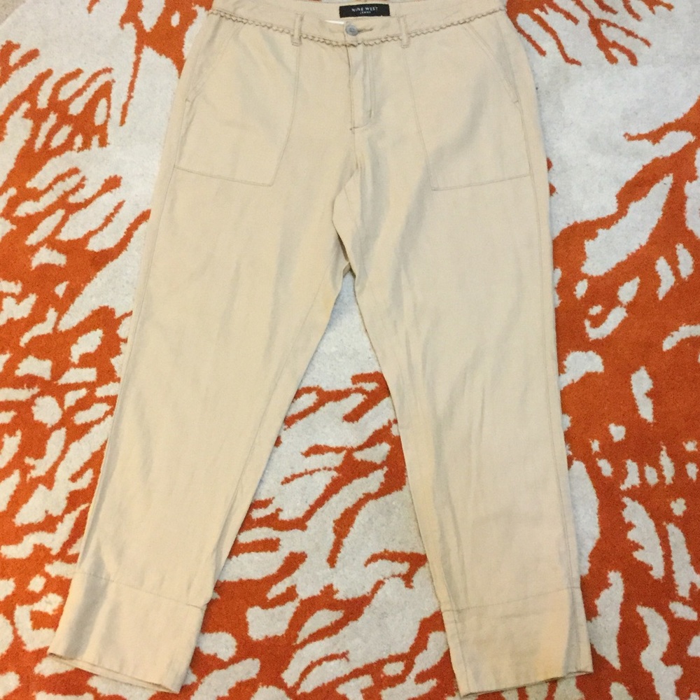 Nine West linen capris SZ 6